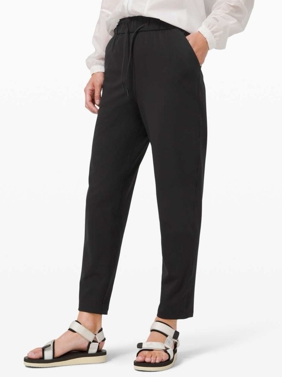lululemon athletica Pants - Lululemon Keep Moving Pant 7/8 High Rise Black Luxtreme Size 4 Activewear Travel